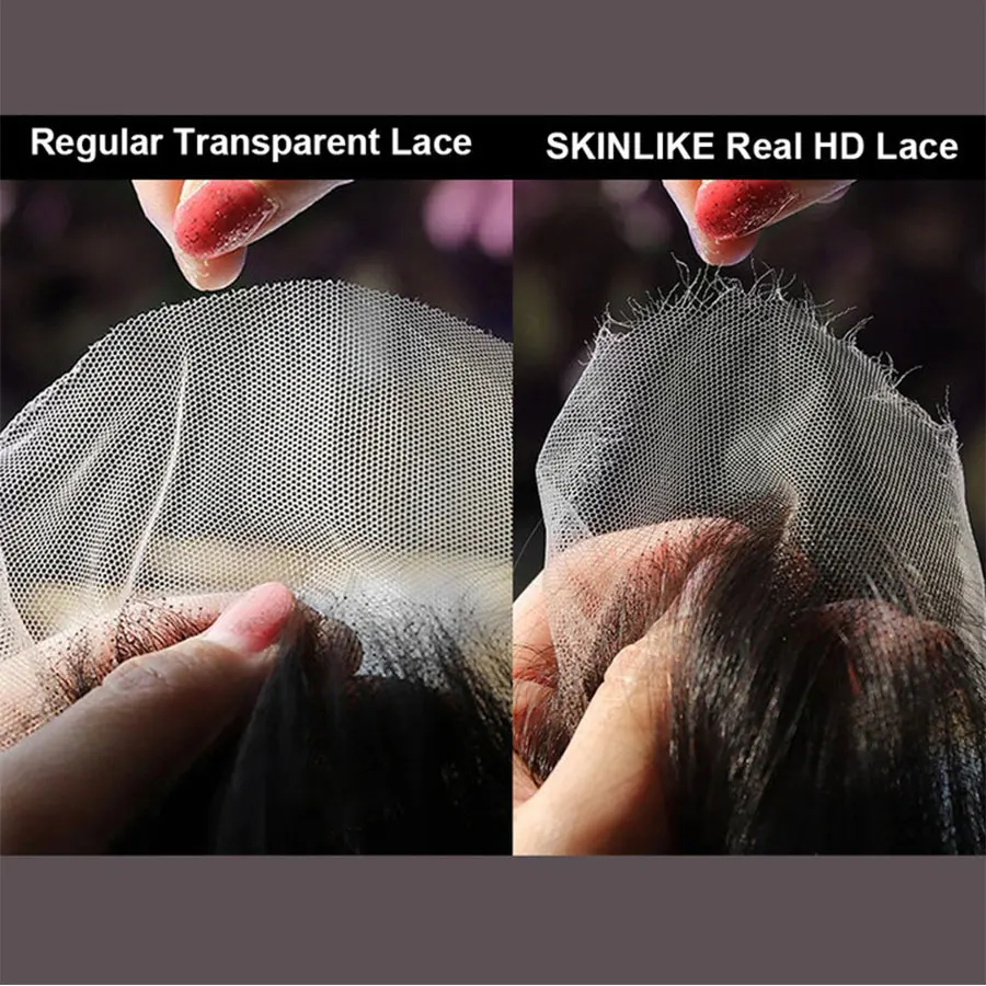 13x6 Skinlike Real HD Lace Full Frontal Wig Water Wave - Image 5