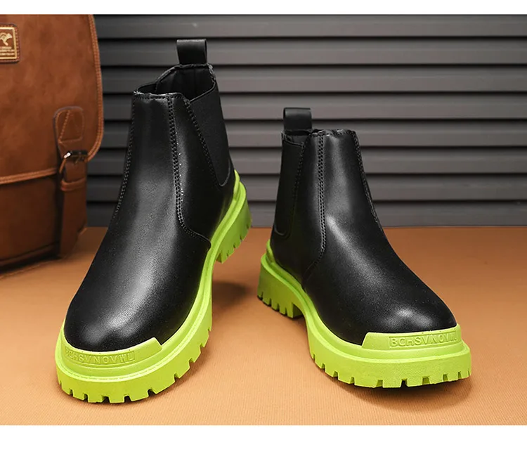 Men Autumn Winter Chelsea Ankle Boots - Image 8