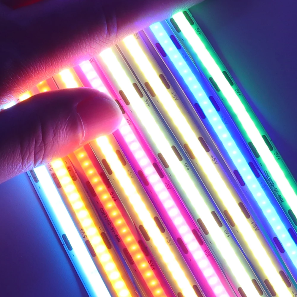 5V USB Battery Powered COB Led Strip Light 3mm 5mm 8mm PCB - Image 8