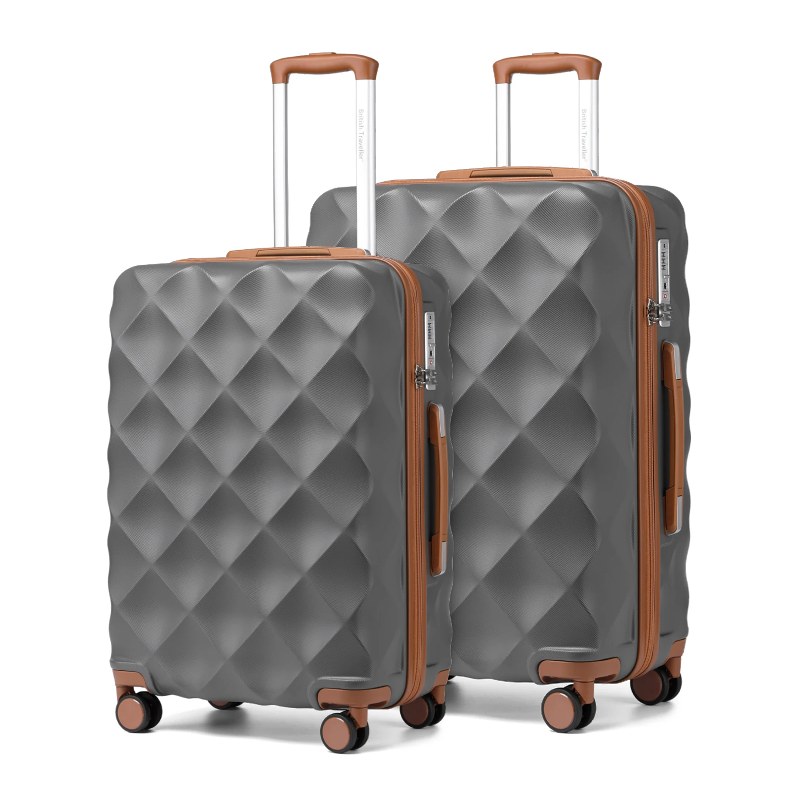 British Traveler 2-piece Suitcase Set