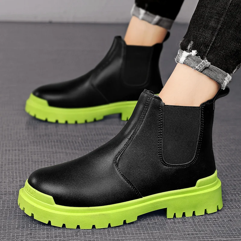 Men Autumn Winter Chelsea Ankle Boots - Image 7