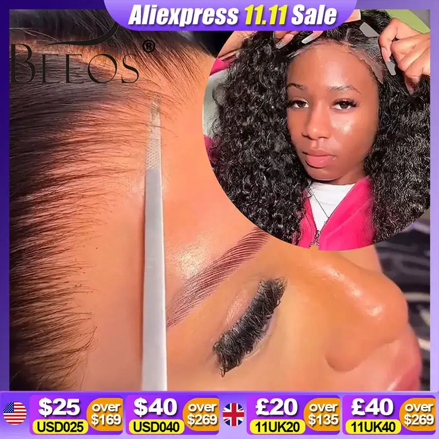 Water Wave Glueless Wig Human Hair Ready To Wear