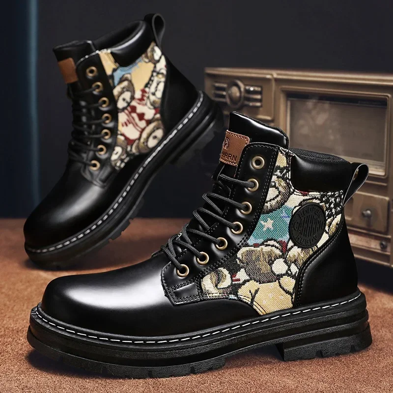 Unisex Winter Hiking Retro Leather Boots - Image 5