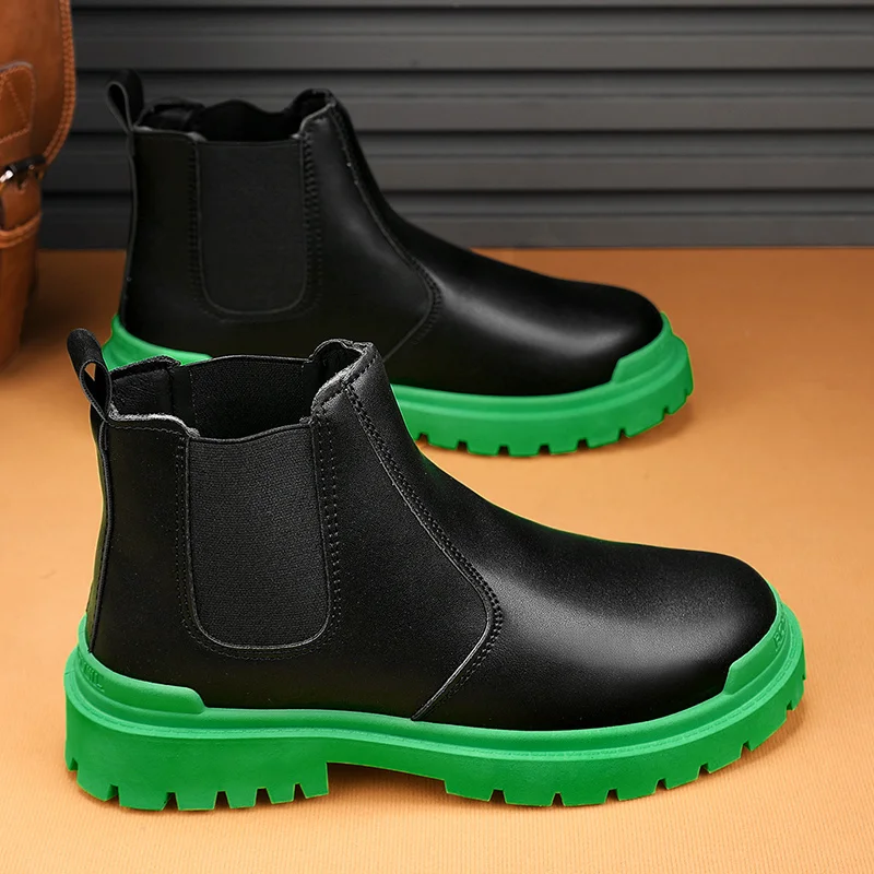 Men Autumn Winter Chelsea Ankle Boots - Image 2