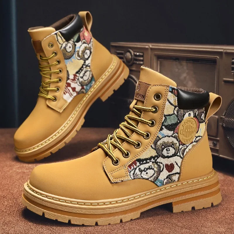 Unisex Winter Hiking Retro Leather Boots - Image 3