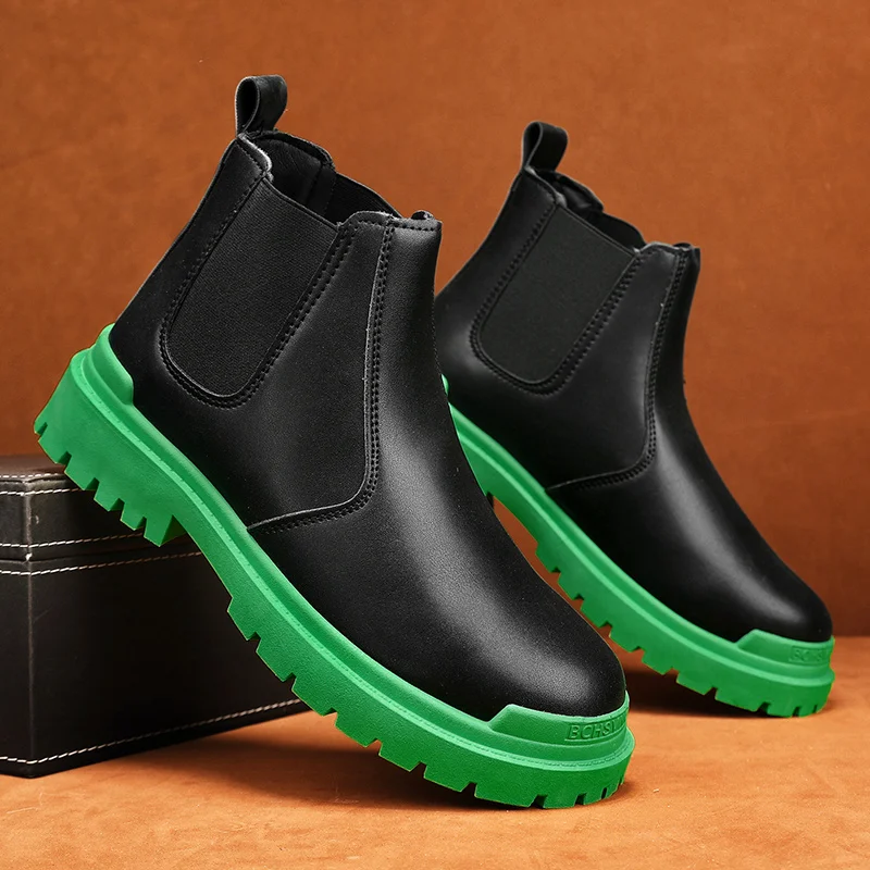 Men Autumn Winter Chelsea Ankle Boots