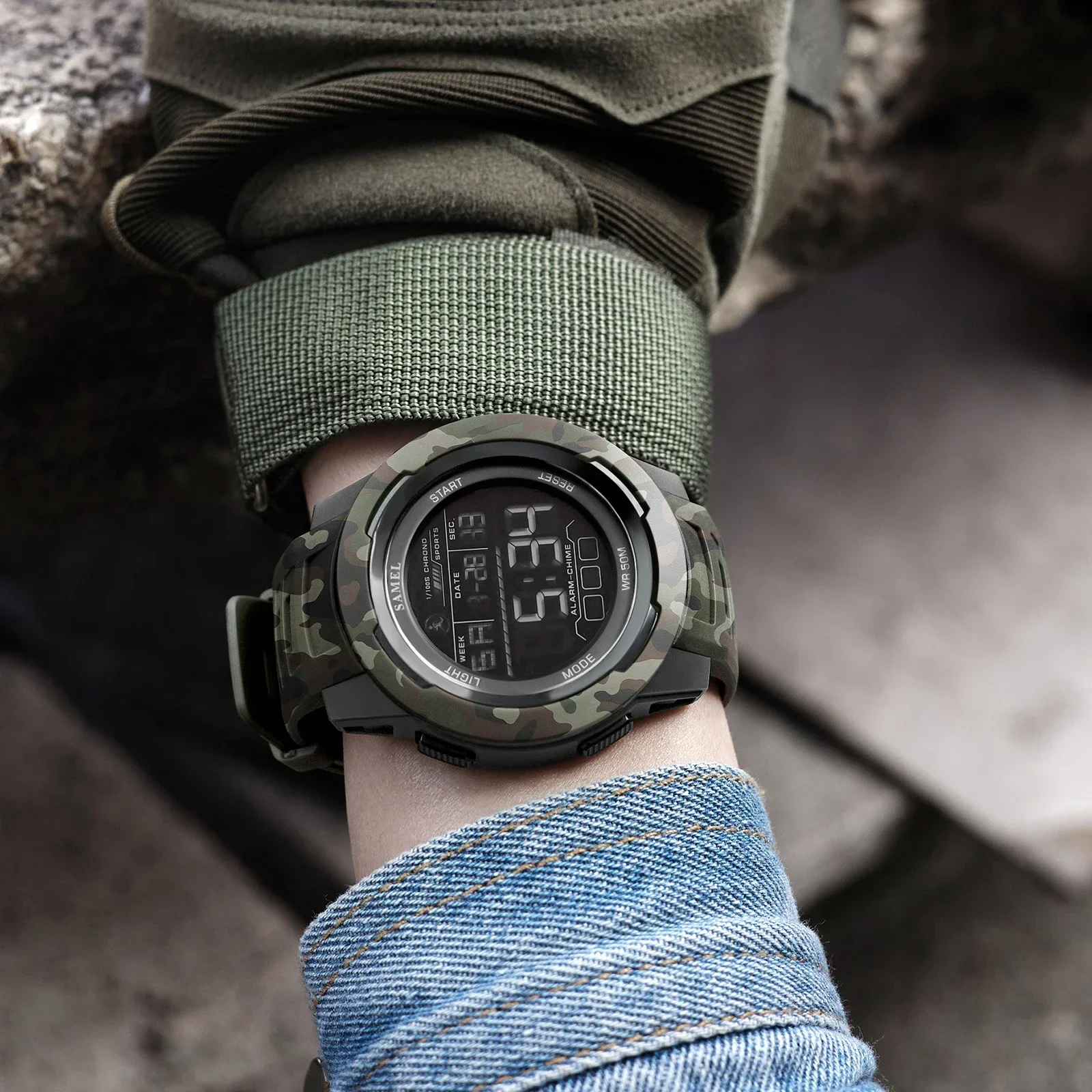 Men Sports Watches Digital LED 50M Wateproof - Image 5