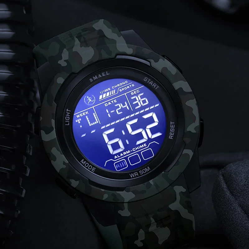 Men Sports Watches Digital LED 50M Wateproof - Image 4