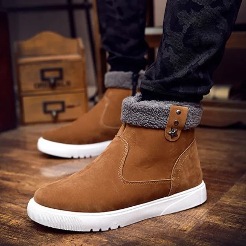 Men's Snow Plush Warm Ankle Boots - Image 2