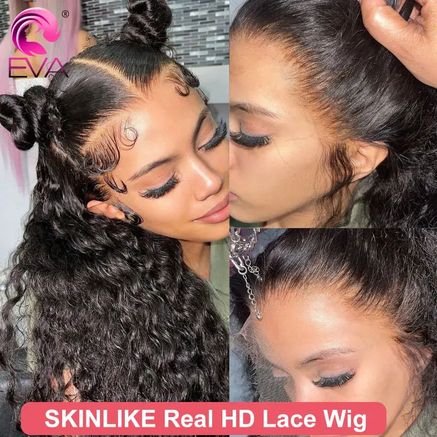 13x6 Skinlike Real HD Lace Full Frontal Wig Water Wave