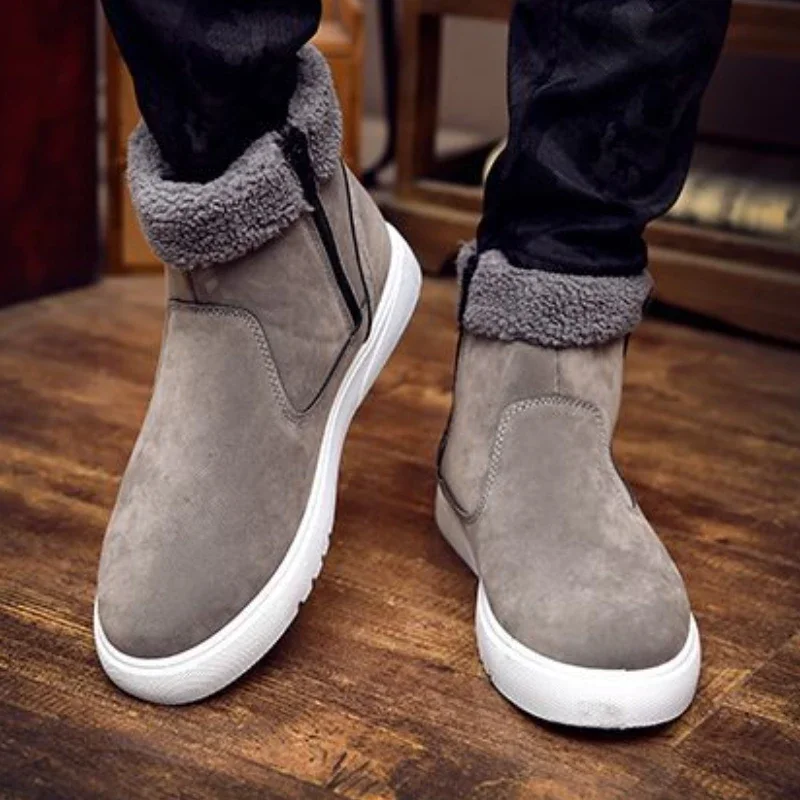 Men's Snow Plush Warm Ankle Boots - Image 4