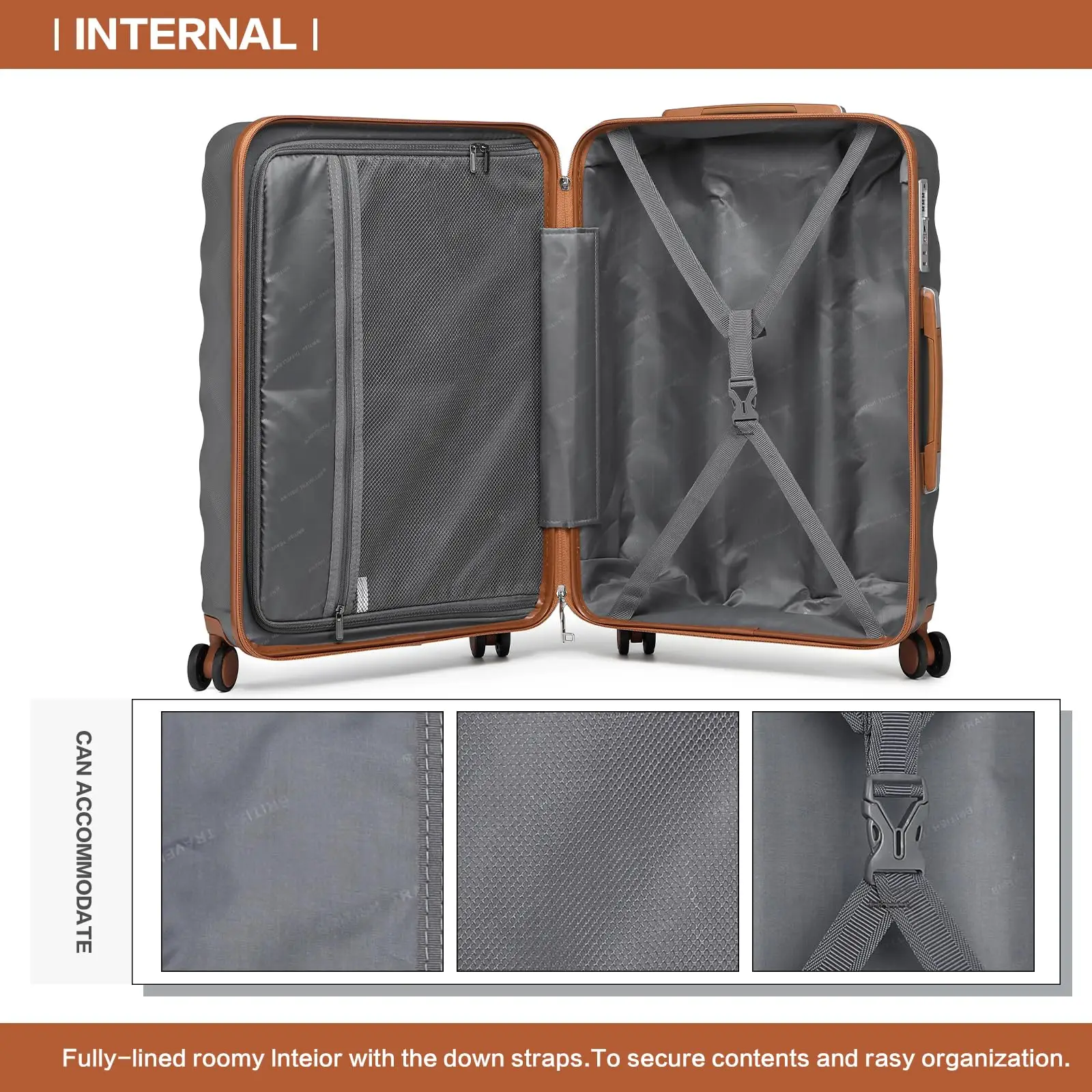 British Traveler 2-piece Suitcase Set - Image 5