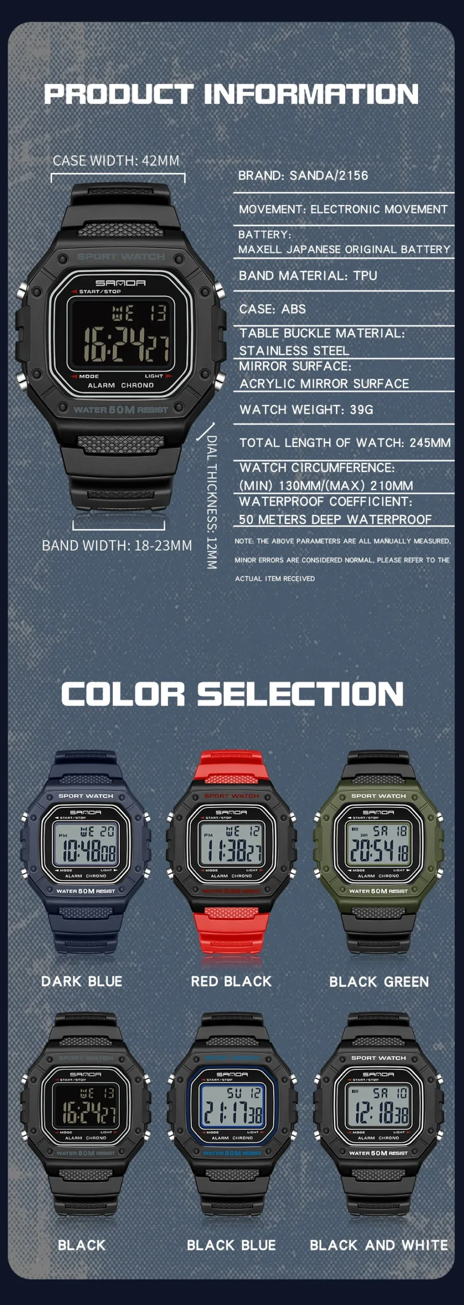 Men's Watches Waterproof Sports Watch - Image 5