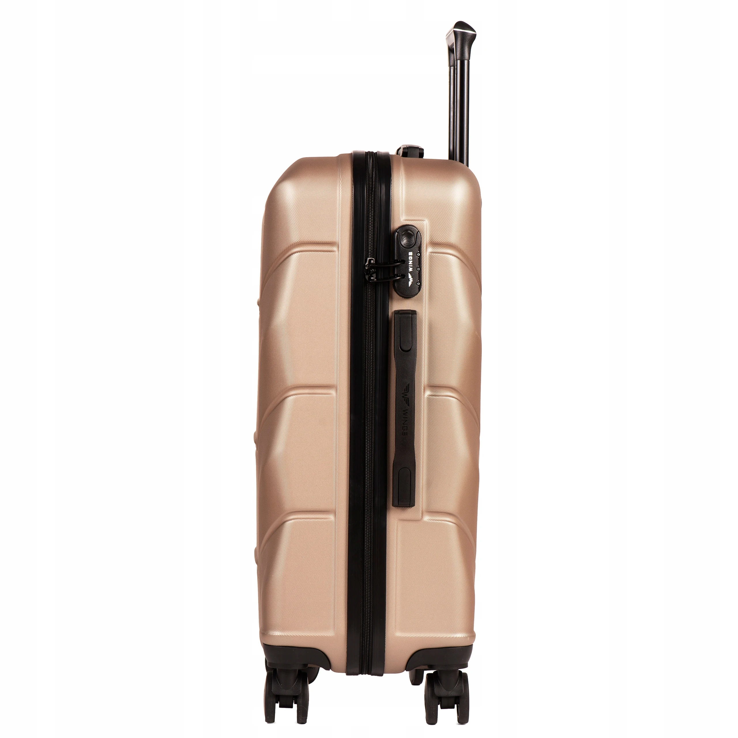 Wings Travel CLICK Set With 4 Double WHEELS Hard ABS + BAGGAGE - Image 3