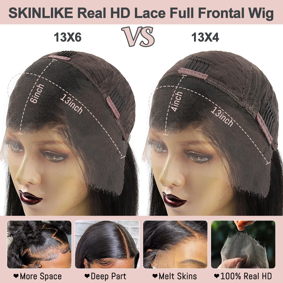 Deep Wave HD Lace Full Frontal Human Hair Wigs - Image 5